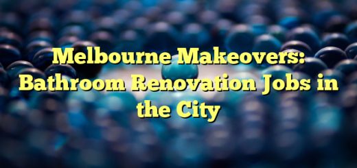 Melbourne Makeovers: Bathroom Renovation Jobs in the City 